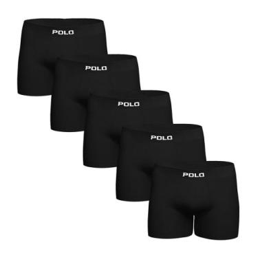 Imagem de Kit Com 5 Cuecas Boxer Polo 781 Algodão Sem Costura Sortida - POLO STA