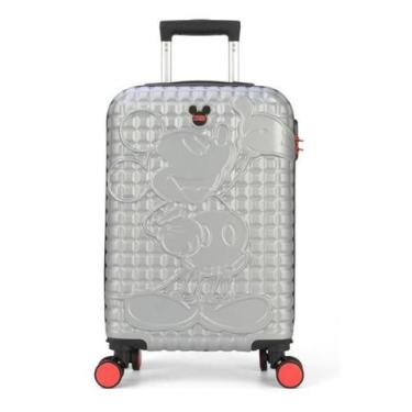 Imagem de Mala De Viagem Pequena Bordo 360 Original Mickey - Prata - Luxcel