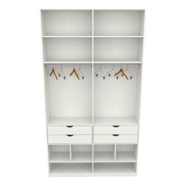 Imagem de Armário Arara Gaveta Sabrina M2 Mdp Closet Roupeiro Loja - VETORIAL MÓ