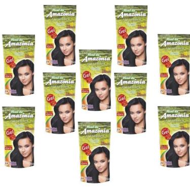 Imagem de Hene em gel amazonia 180gr pouch preto forte (preto azulado) - DIVINA 