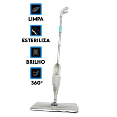 Imagem de Mop Spray Vassoura Giratória Resistente Multilaser