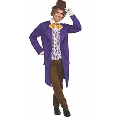 Imagem de Rubies Willy Wonka and the Chocolate Factory: Willy Wonka Costume for Adults, Men's Standard