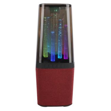 Imagem de Mini Alto-falante Bluetooth, Alto-falante Portátil Sem Fio Com Som Alto e Luz RGB Dinâmica 2 a 3 Horas de Reprodução Alto-falantes de Mesa Externos Com Suporte para Entrada USB