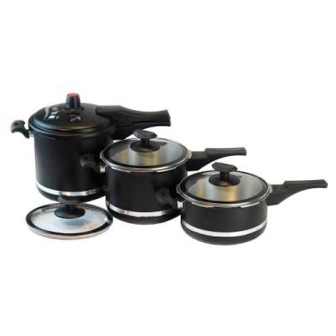 Imagem de Kit de Panela de Pressão de Fazer Patinho Conjunto de Panelas Moderna 