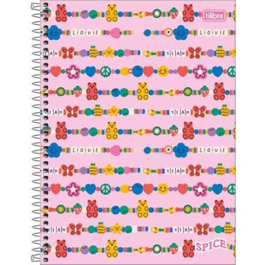 Imagem de Caderno Universitário 10 Materias Spice Feminino 160 Fls Tilibra Kit C