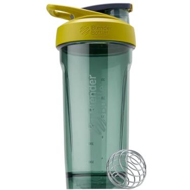 Imagem de BlenderBottle Coqueteleira esportiva com batedor de arame, 800 ml, amarelo – Shakes de proteína e hidratação para atletas e entusiastas de fitness, mistura fácil, durável e leve, tampa com trava