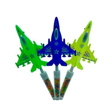 Imagem de Avião Caça Pop2- Tubo de Balinhas Tutti Frutti - cx c 30 Uni - Royal T