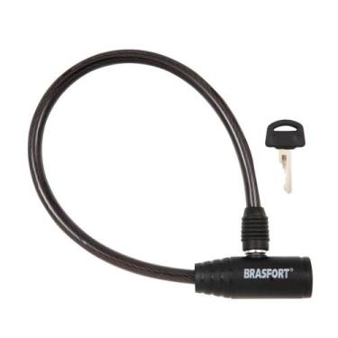 Imagem de Cadeado Bicicleta C/Chave 8Mmx40Cm 7015 Blister - BRASFORT