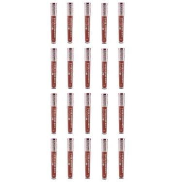 Imagem de Kit 20 Batom Líquido Matte Cor 28 Marsala 4ml-Ramona Make Up