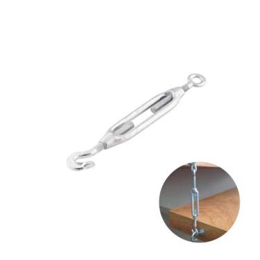 Imagem de Esticador Gancho Olhal Para Cabo de Aço de 3/16" Pol Mk, Esticador, Aç