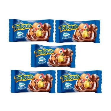 Imagem de Kit com 5 Chocolate Arcor Tortuguita Baunilha 15,5g cada