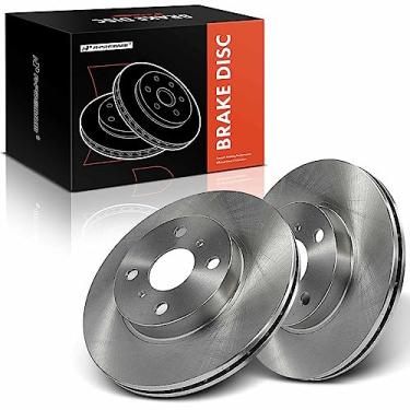 Imagem de A-Premium Rotores de freio a disco ventilados frontais de 10,04 polegadas (255 mm) compatíveis com modelos selecionados Chevy, Toyota e Geo - Corolla 1993-2002, Prizm 1998-2002, Prizm 1993-1997,
