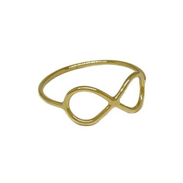 Imagem de Anel Em Ouro 18k 750 Infinito Aro Fio Redondo, 16