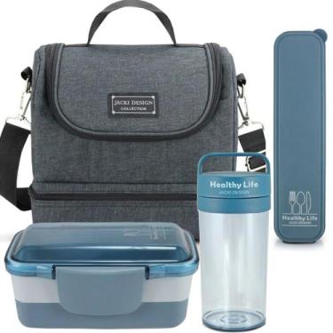 Imagem de Bolsa Térmica Lancheira Necessaire Concept Kit Pote Marmita Lanches 2 
