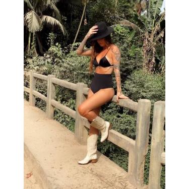 Imagem de Biquíni Jess + Hot Pant Largo - Preto - Soe Le Marché, M