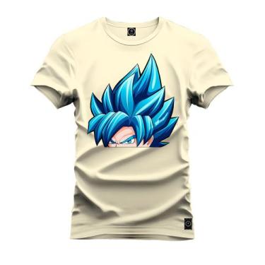 Imagem de Camiseta Malha Premium Estampada Unissex Vegeta - Nexstar, M, Pérola