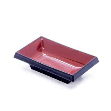 Imagem de Molheira Retangular Japonesa Para Shoyu Cor Vermelha - AC