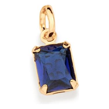 Imagem de Pingente Solitário Formato Retangular Compo 542635 - Rommanel, Branco,