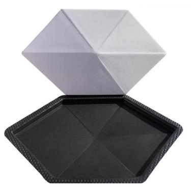 Imagem de Forma 3D Gesso e Cimento ABS - Sextavado - Xmoldes Formas 3D
