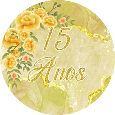 Imagem de Painel Redondo C/ Elástico 1,50m 15 Anos - Fadrix