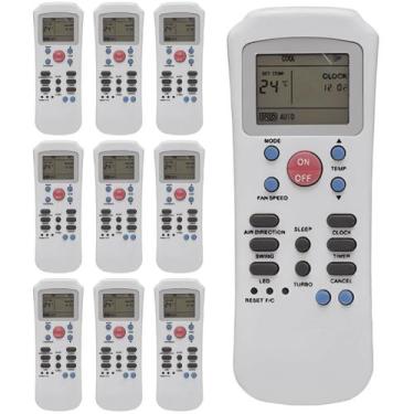 Imagem de Kit 10 Controle Ar Condicionado Compatível Springer Carrier - FBG