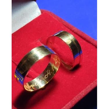 Imagem de Alianças Noivado/casamento Ouro 18 K/ 4mm Anatônica 4.50 Gr - Ouro 18 