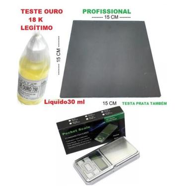 Imagem de Testador de ouro  e, prata 950 metais com agua de toc - Exata