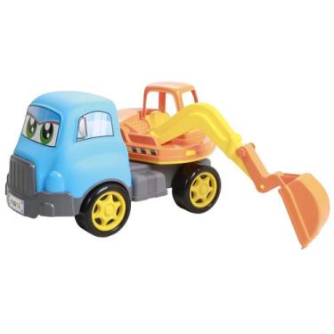 Imagem de Brinquedo Infantil Turbo Truck Escavadeira Maral, Sortido