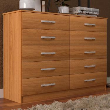 Imagem de Cômoda Turin 10 Gavetas Cinamomo - Panorama Móveis