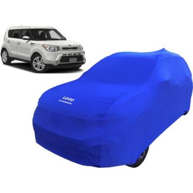 Imagem de Capa Cobrir Carro Tecido Helanca Macio Kia Soul - Mz, Azul