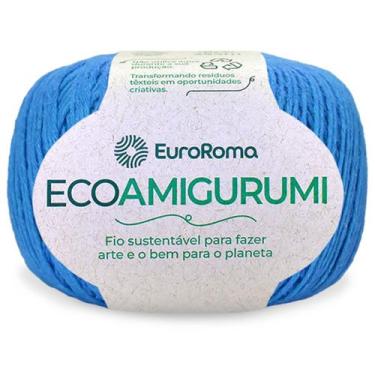 Imagem de Fio Ecoamigurumi Euroroma 254m Linha Amigurumi Várias Cores, 0901 - Az