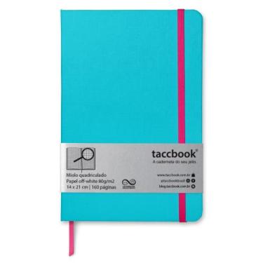 Imagem de Caderno Quadriculado taccbook Azul turquesa 14x21 Ríg.