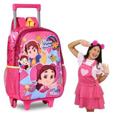 Imagem de Mochila Rodinhas Maria Clara Jp Youtube Infantil Rosa Clio - Clio Styl