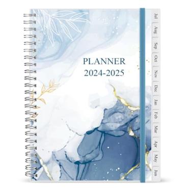 Imagem de Getvow 2025 Planner - Planejador Semanal e Mensal 2025 de Janeiro de 2025 A Dezembro de 2025, Fácil de Organizar Sua Vida Diária, 7" X 10", Aquarela Azul