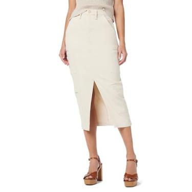 Imagem de HUDSON Saia midi feminina reconstruída, Areia descolorido, 28