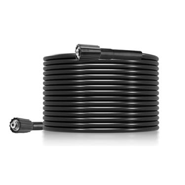 Imagem de iMeshbean Mangueira de Lavadora de Pressão, Mangueira de Lavadora Elétrica com Encaixe M22, 5800PSI, Preta, 25ft x 1/10.2cm, 2Lbs, 1Unidade