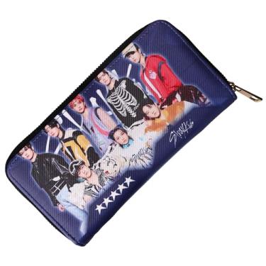 Imagem de WGEEEY Kpop Stray Kids Merchandise Leather Long Wallets for Fans Gifts