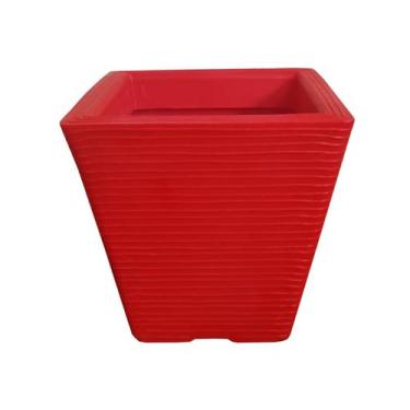 Imagem de Vaso De Planta Quadrado Decorativo Polietileno 30X30 Ferrari - Foster 
