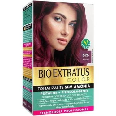 Imagem de Kit Tonalizante Bio Extratus 626 Marsala