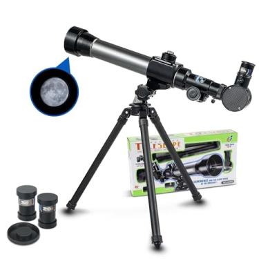 Imagem de Telescópio astronômico profissional, 20 x 30 x 40 x, telescópio astronômico com tripé, portátil para iniciantes