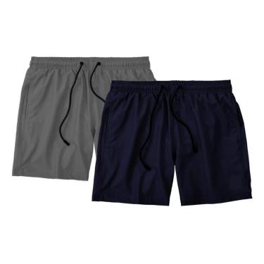 Imagem de Kit 2 Shorts Bermuda Masculino Básico Mauricinho Tactel-Masculino