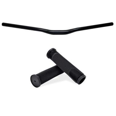Imagem de Guidão Voador Preto 31.8mm 700mm + manopla borracha preta - Elleven