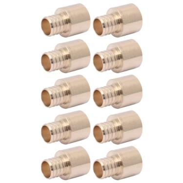 Imagem de SharkBite UC605LF Adaptador de suor de farpa PEX fêmea de 2,5 cm x 2,5 cm, pacote com 10