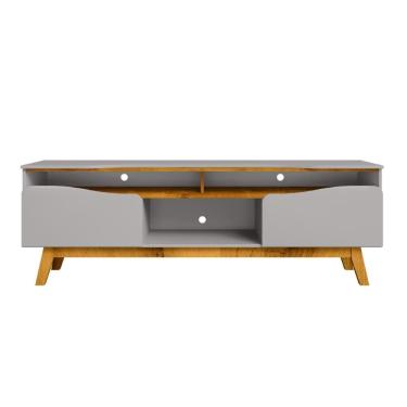 Imagem de Rack Tv 65 Pol Ilhabela 2 Portas Off White Naturalle Bechara