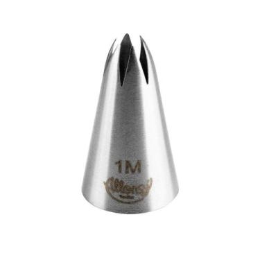 Imagem de Bicos Para Confeitar - Pitanga Aberta - Aço Inox - Nº1M  - 1 unidade -