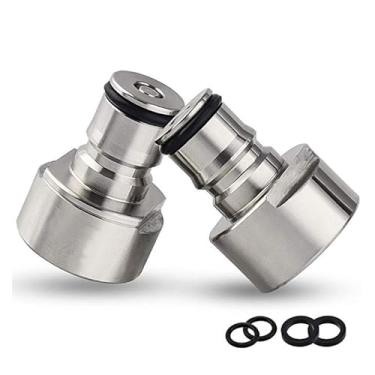 Imagem de Fabricação caseira de cerveja Ball Lock Conversion Kit,Sankey Keg Coupler Adapter FPT 5/8 Thread Stainless Steel Ball Lock Quick Disconnect Gas & Liquid Post Acessórios para vinho