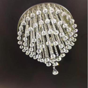 Imagem de Lustre de Cristal Para Quarto, Hall Social, Escritório, com 50cm de Al