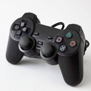 Imagem de Controle De Vídeo Game Ps2 Dualshock Joystick Com Fio
