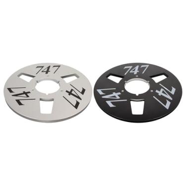 Imagem de Carretel de Fita Vazia de 1/4 de 10 Polegadas, Peça da Máquina de Abertura de 3 Furos, Liga de Alumínio de Baixo Ruído, Carretel de Fita Vazia para Reel to Carretel Toca-fitas