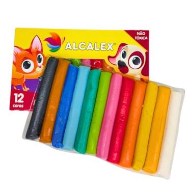 Imagem de 10 Cx Massinha de Modelar 12 Cores p/Kit Festa Lembrancinha Infantil